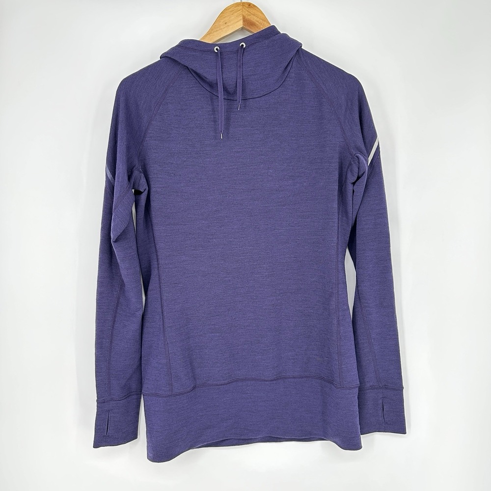 Nike Dri Fit Fleece Running Women's Medium Purple Pullover Hoodie Reflective